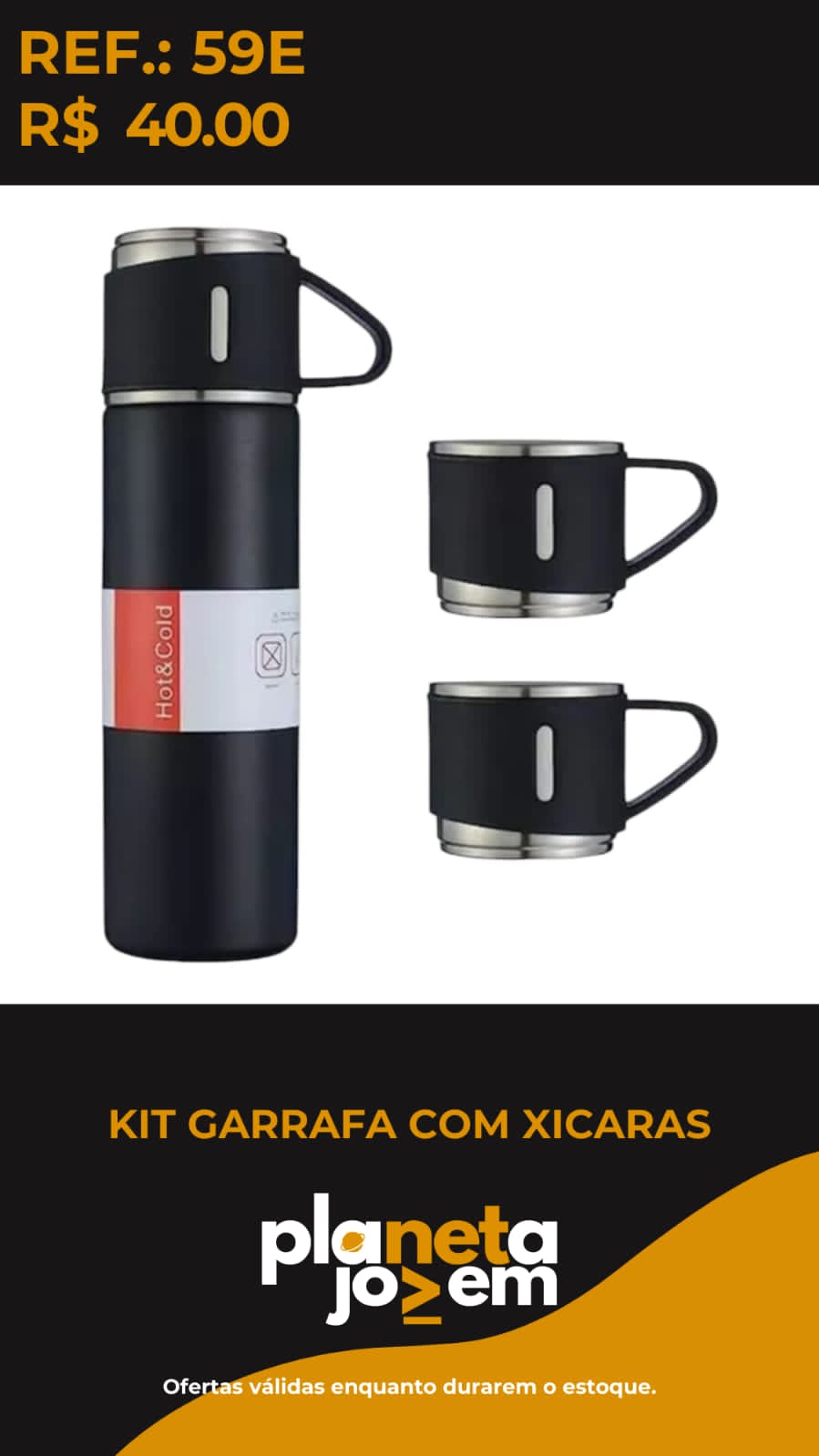 Kit Garrafa Com Xicaras